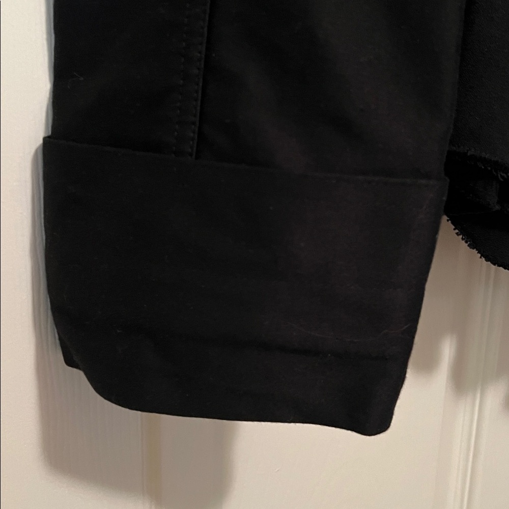 Isabel Marant Black Ruffle Jacket, Shoulder Pads - Picture 3 of 7